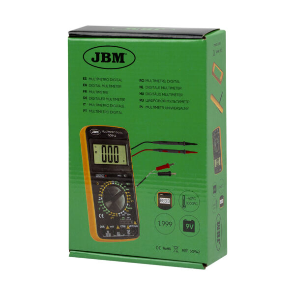 Multimetro Digital c/ Sensor de Temperatura - JBM