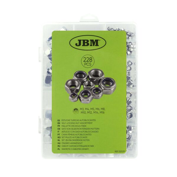 Conjunto 228 Porcas Autoblocantes - JBM
