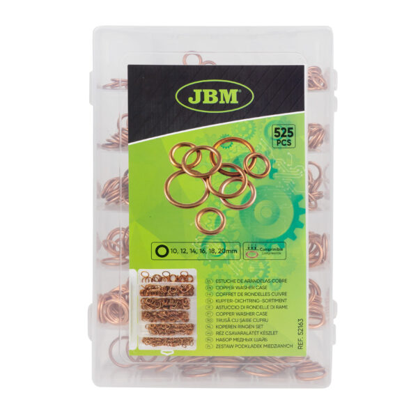 Conjunto 525 Anilhas de Cobre de Esmagamento