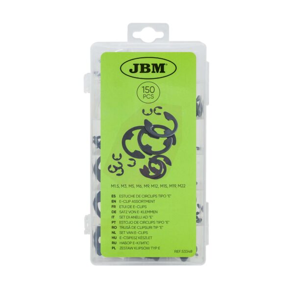 Conjunto 150 Circlips Tipo "E" - JBM