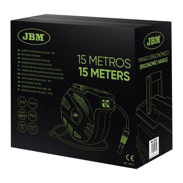 Enrolador de Mangueira de Água 15+1,5M - JBM