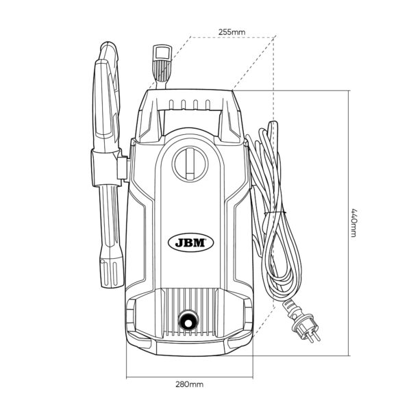 Máquina Lavar Alta Pressão 1400W - JBM