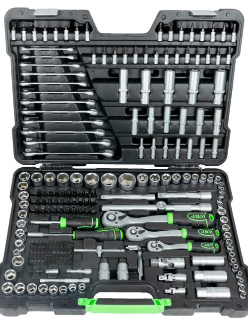 Mala de Ferramentas 216 peças 1/4´´, 3/8´´ e 1/2´´ Zincado - JBM