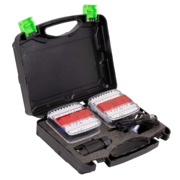 Conjunto 2 Luzes Traseiras Magnéticas s/ Fio - JBM
