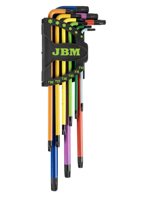 Conjunto 9 Peças Chaves Hexagonais Extra Longas - JBM