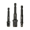 Conjunto 3 Adaptadores Chaves de Caixa c/ Ponta Hexagonal - JBM