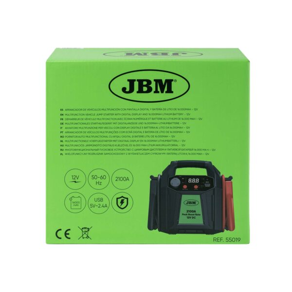 Booster Veiculos Multifunções de 16.000 mAh (12V) - JBM