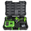 Pack Chave de Impacto Brushless 1/2" 1000NM + Bateria Litio 4.0 Ah 20V +  Kit 12 Chaves 1/2" Hexagonais