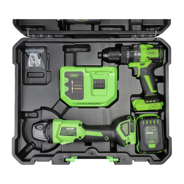 Kit Rebarbadora Angular + Martelo Perfurador a Bateria - JBM