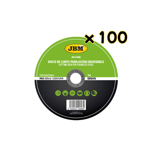 Pack 100 Discos de Corte 115 mm