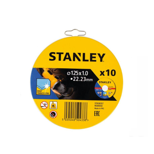 Conjunto de 10 Discos de Corte 125 mm - Stanley
