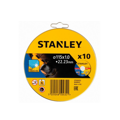 Conjunto de 10 Discos de Corte 115 mm - Stanley