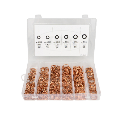 Conjunto 525 Anilhas de Cobre de Esmagamento