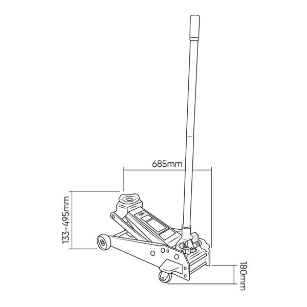 Macaco Hidráulico 3,5T - JBM
